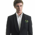 Rosemary Goodenough River Through a Curtain V Silk Pocket Square