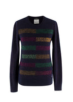 Chanel Multicoloured Crystal Embellished Striped Jumper
