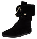 Burberry Black Stanmore Shearling Lined Boots