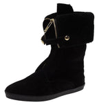 Burberry Black Stanmore Shearling Lined Boots