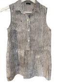 Merino Wool/Silk Blend Striped Top