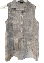 Merino Wool/Silk Blend Striped Top