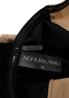 Norma Kamali Black Bandeau Swimsuit