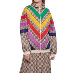 Gucci Multicolour Chevron Supreme Monogram GG Jacket