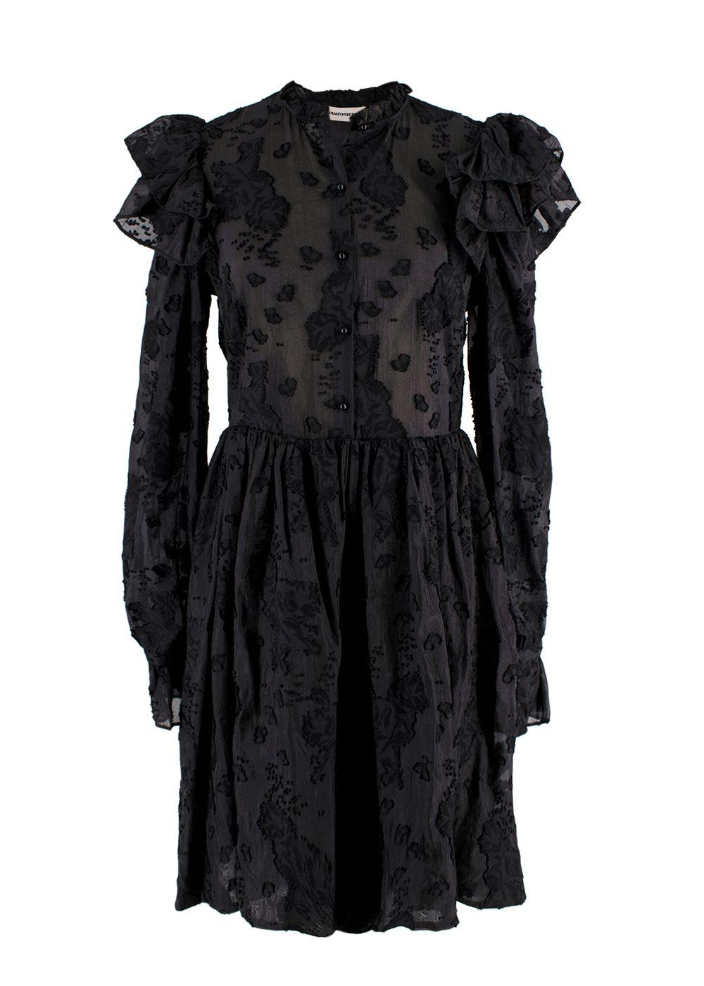 Custommade Black Frill Kimsa Dress