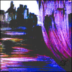 Rosemary Goodenough Purple River Through A Curtain IV Scarf