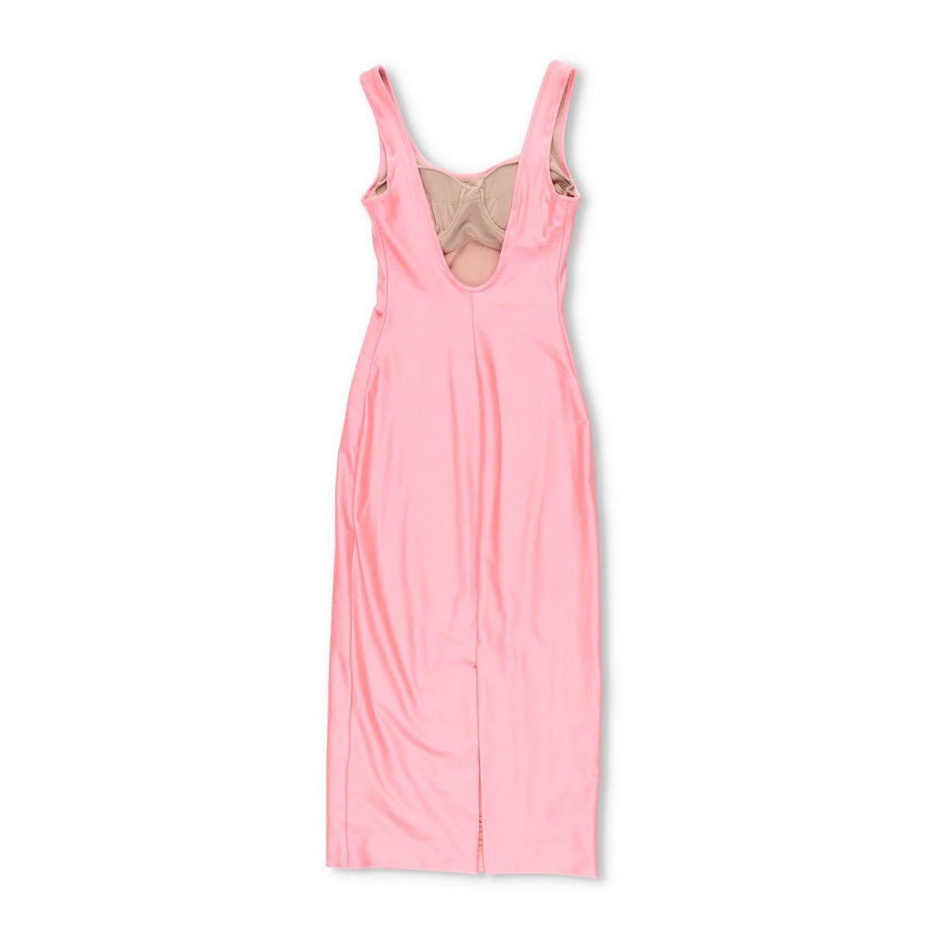 Alexander Wang Crystal Logo Maxi Dress in Stretch Athletic Blend