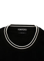 Tom Ford Black Silk & Cotton Knitted Jumper