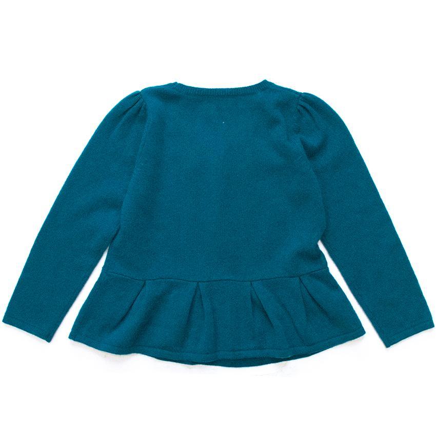 Marie Chantel girl's petrol blue jumper
