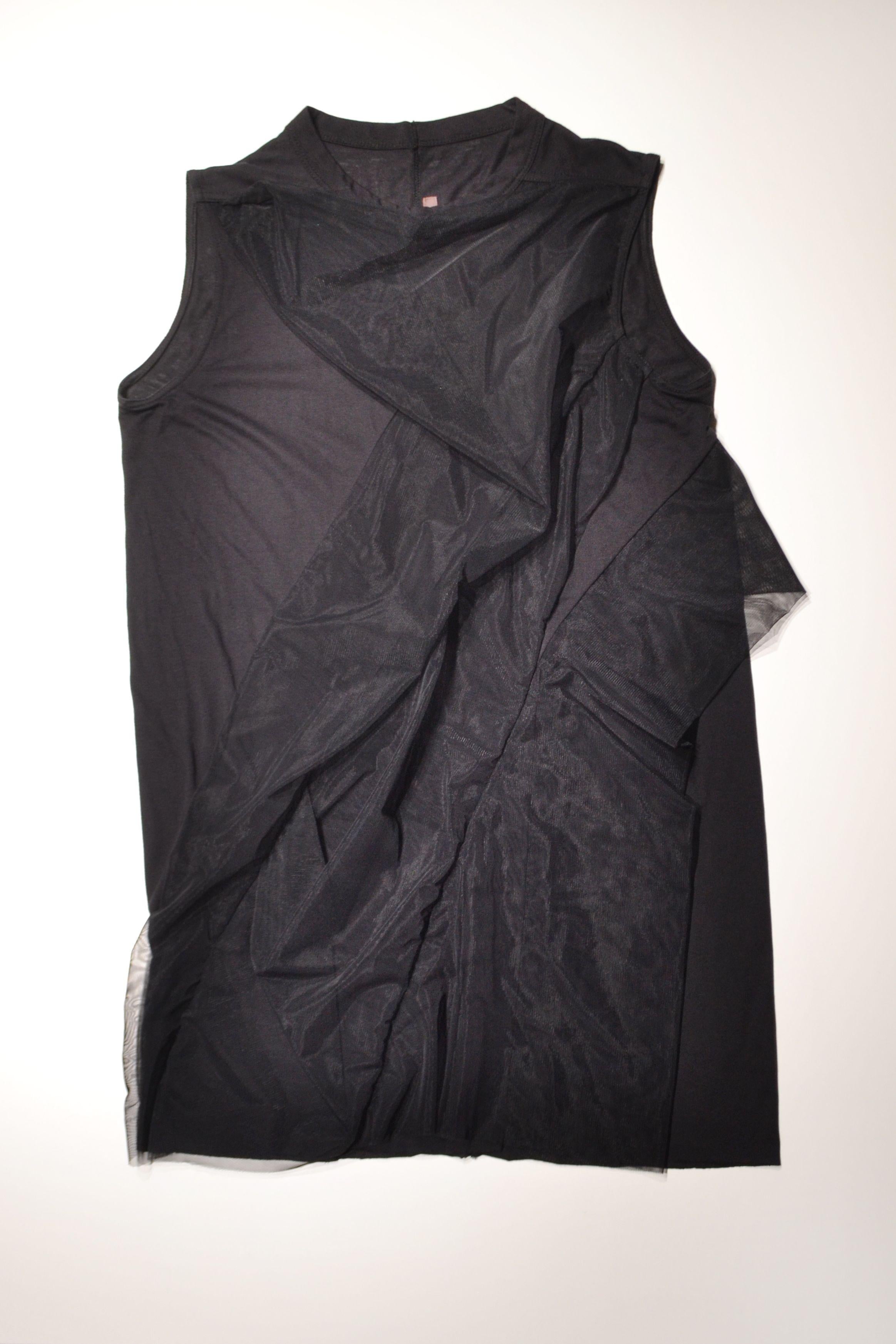 Rick Owens Black Lilies Tank Top