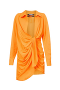 Jacquemus Orange Le Splash Mini Dress