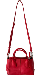 Tod's Red Calfskin Leather Bag