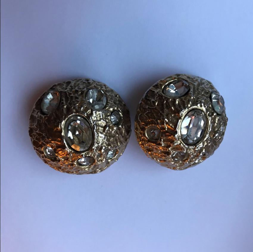 Yves Saint Laurent Vintage Crystal Earrings
