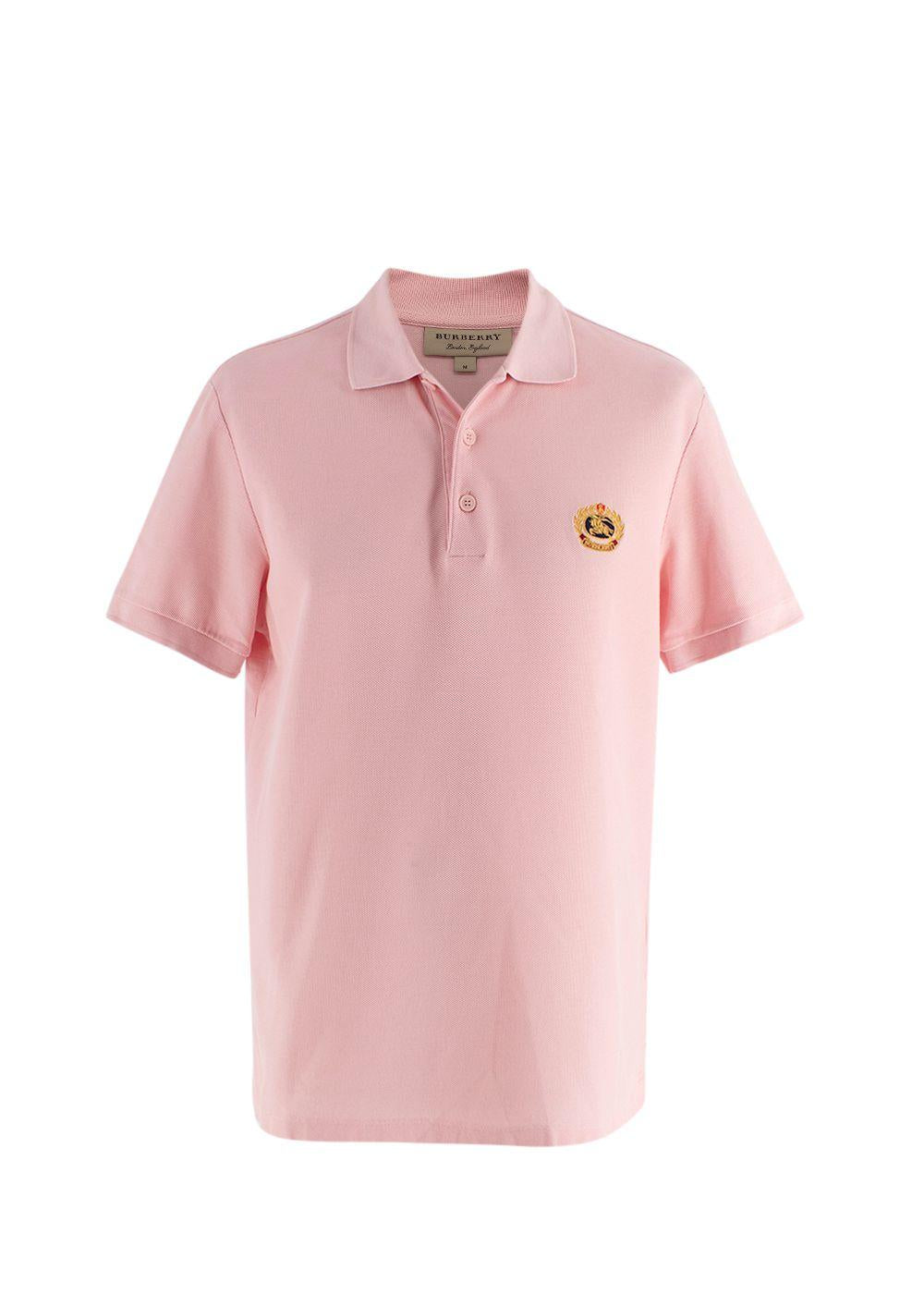 Burberry Pink Logo Polo Shirt