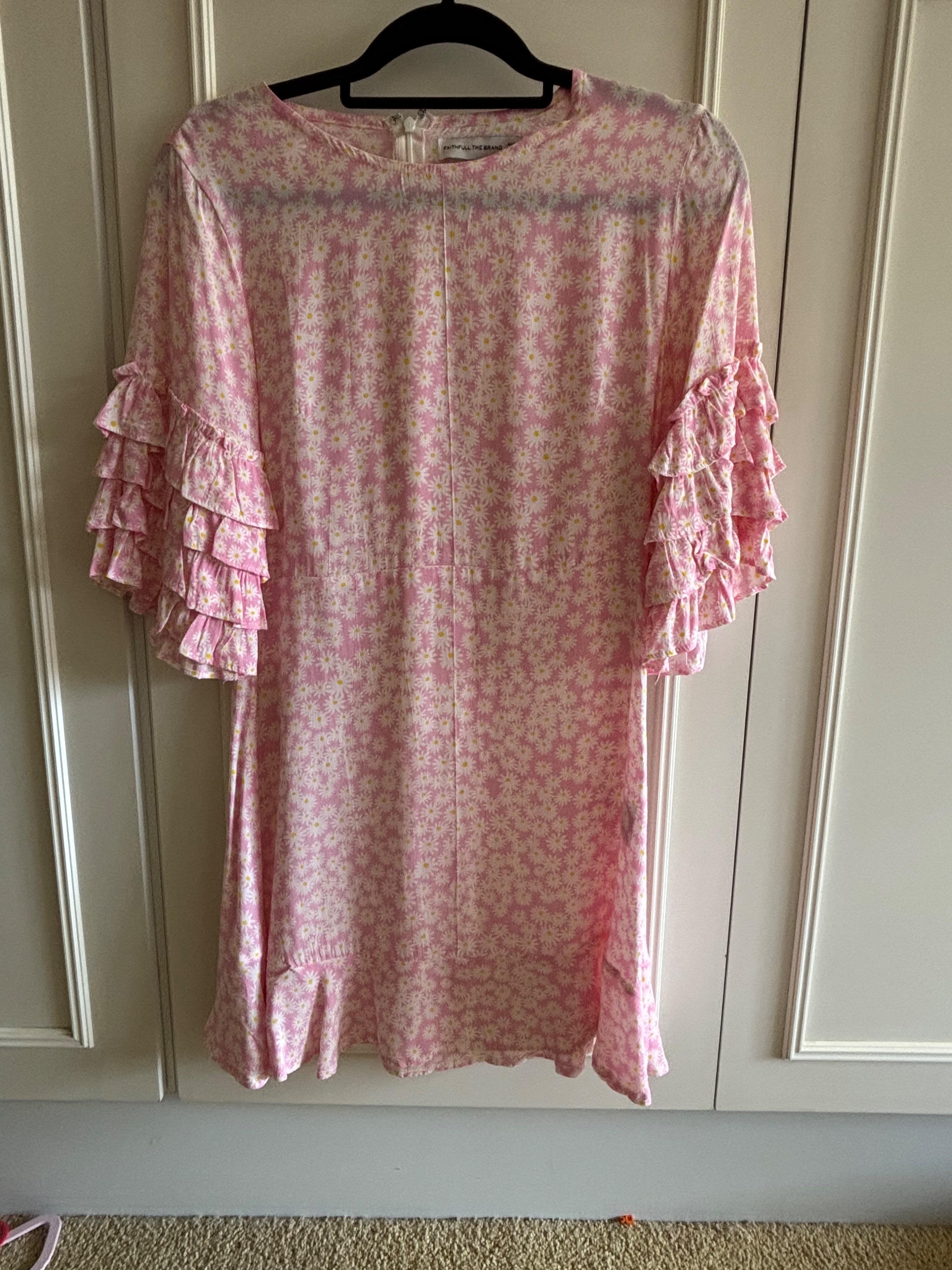 Faithful The Brand  Pink Cotton Mini Dress
