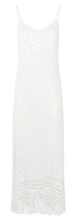 LoveShackFancy White Crochet Maxi Dress