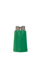 Dotted Tulle Green Shift Dress