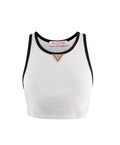 Valentino White Cropped Vest
