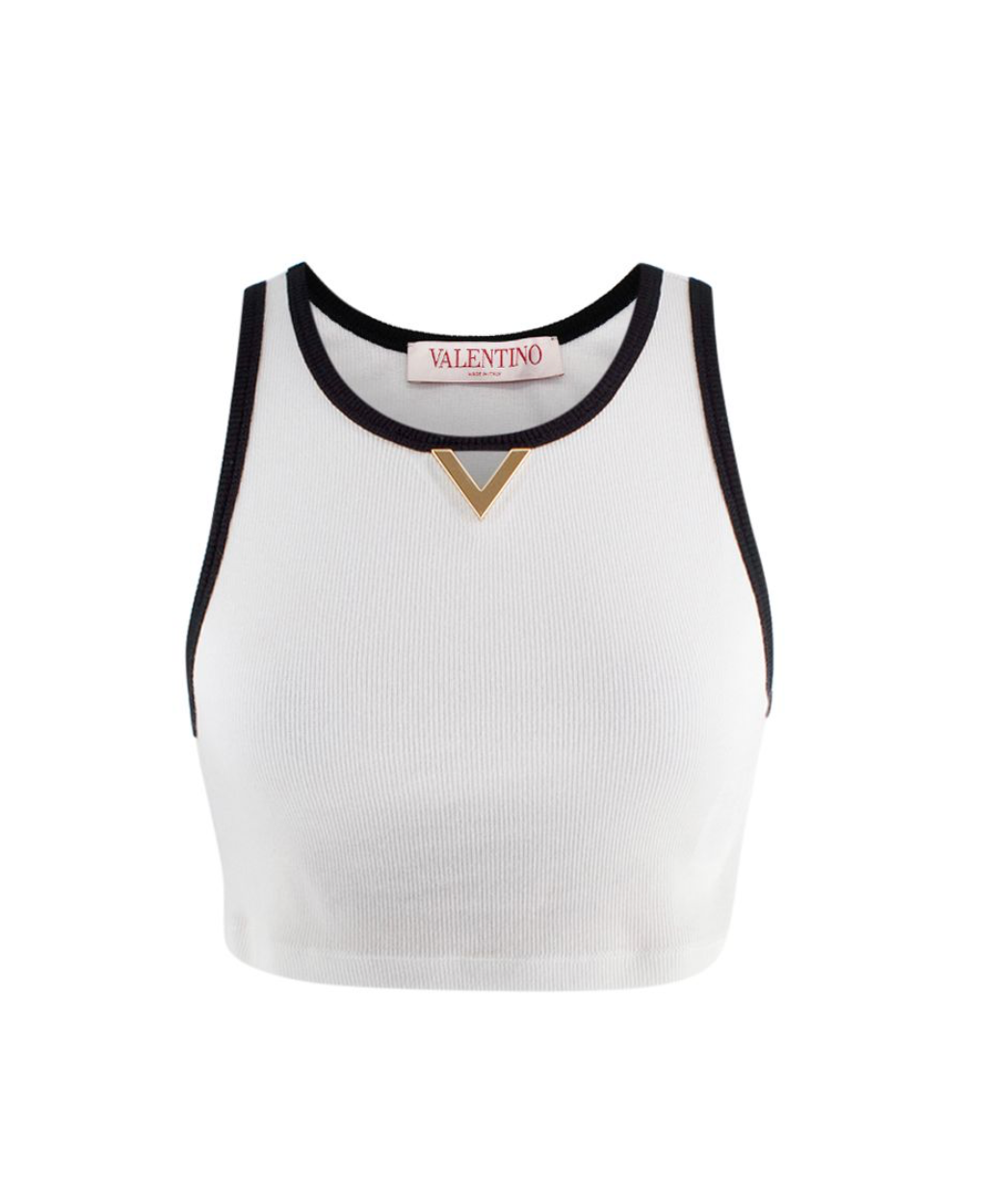 Valentino White Cropped Vest