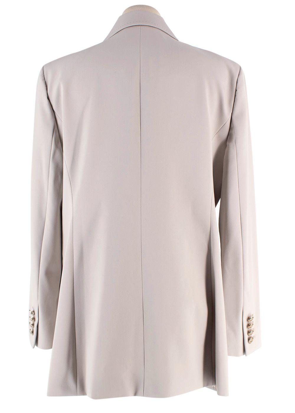 MaxMara Stone 'Reale' Double-Breasted Blazer