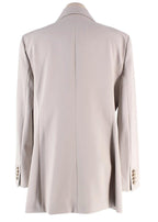 MaxMara Stone 'Reale' Double-Breasted Blazer