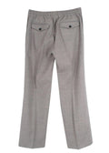 Joseph Grey Tailored Drawstring Waist Wool Trousers