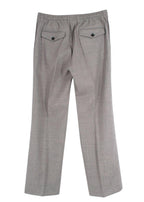Joseph Grey Tailored Drawstring Waist Wool Trousers