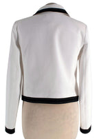 Claudie Pierlot White Contrast Trim Jacket