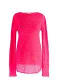 Raey Neon Pink Open Knit Mohair And Wool-Blend Jumper