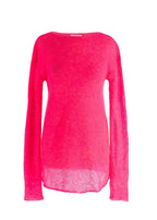 Raey Neon Pink Open Knit Mohair And Wool-Blend Jumper