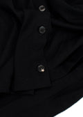 The Row Black Fine Knit Wool Cardigan