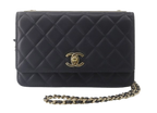 Chanel Quilted Black Leather Mini Flap Bag with Gold Tone Hardware