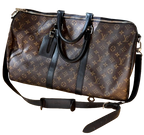 Louis Vuitton Coated Canvas Keepall Bandouliere 45