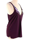 Lucas Hugh Burgundy Crossback Tank