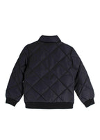 Louis Vuitton Kid's Black Quilted Jacket With Leather Pockets