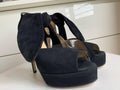 Bionda Castana Black Suede Joan Sandals
