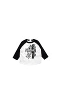 Kids 6M Black & White Graphic Leopard Long Sleeved  Top