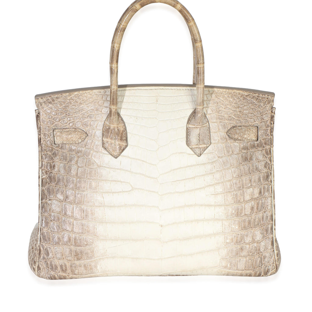 Hermès Birkin 30 Blanc Matte Niloticus Crocodile Himalaya PHW