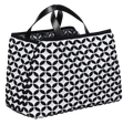 Alaia Black And White Knit Calfskin Maille Marco Petale Cabas tote.