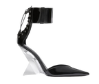 The Attico Black Patent Leather Morgan Wedges