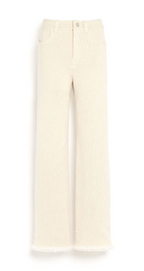 Barrie Denim Fringed Cashmere and Cotton Trousers