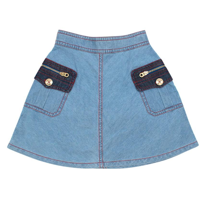 Little Marc Jabobs Girls 6Y Denim Skirt