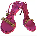 Bottega Veneta Pink Dot Heeled Sandals