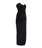 Christopher Esber Encompassed Strapless Ruched Jersey Maxi Dress