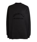 Fear Of God Essentials Black Logo Sweatshirt