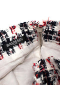 Balmain Red, White & Blue Tweed Skirt