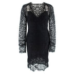 Tom Ford Black Crochet Top & Skirt