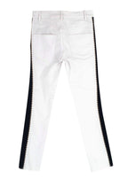Isabel Marant White & Navy Slim Leg Jeans
