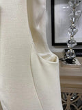 Escada Ivory Tailored Wool Sleeveless Jacket