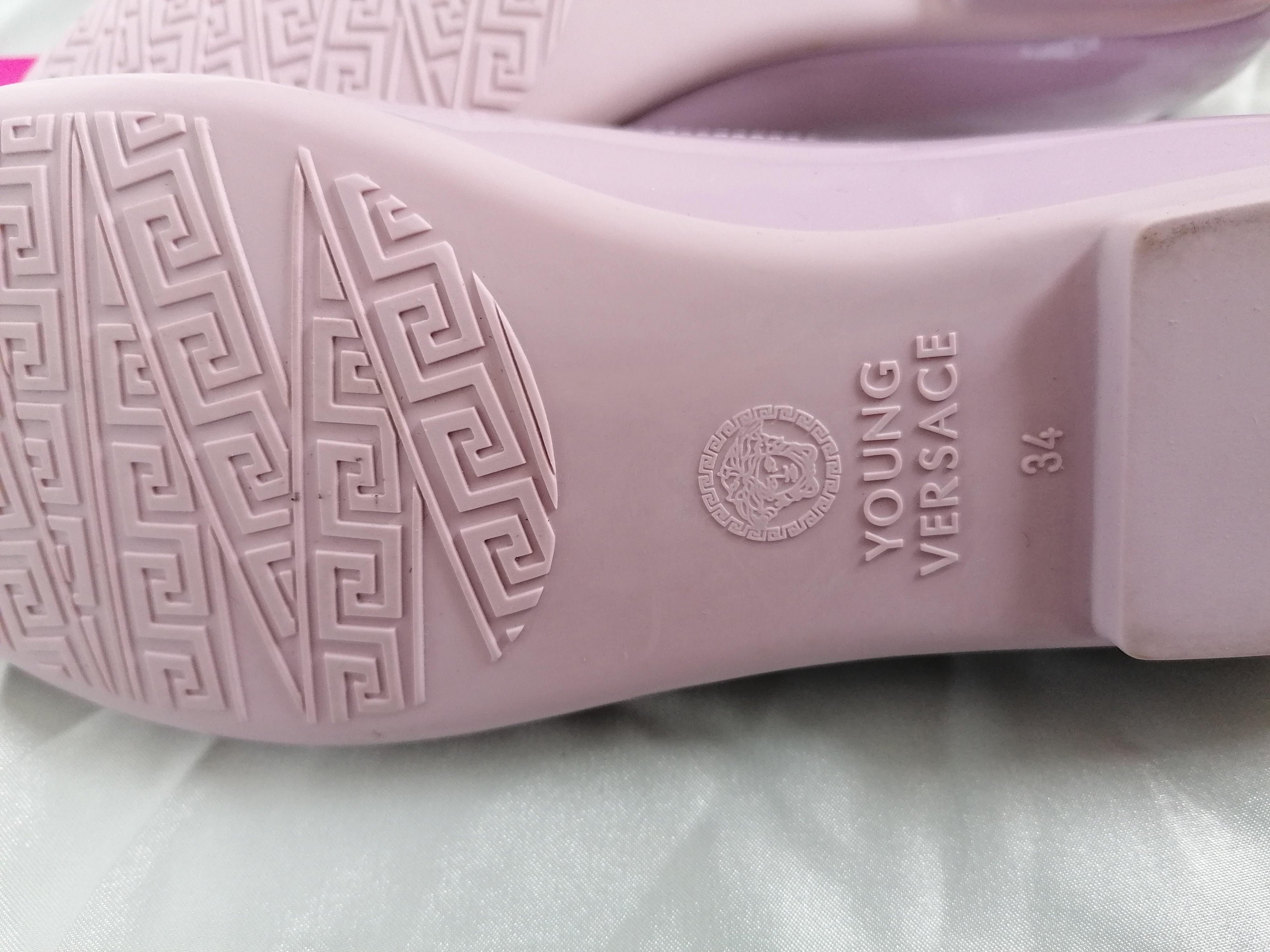 Young Versace Kids 6Y Pink Ballerinas
